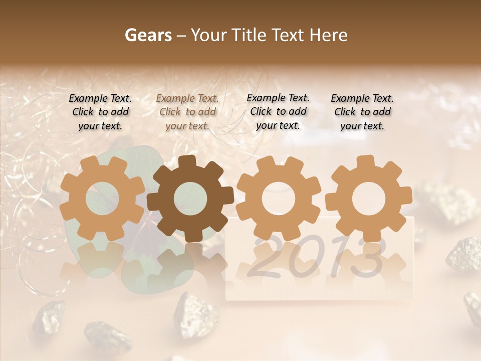 Sylvester Silvesterkarte Symbol PowerPoint Template