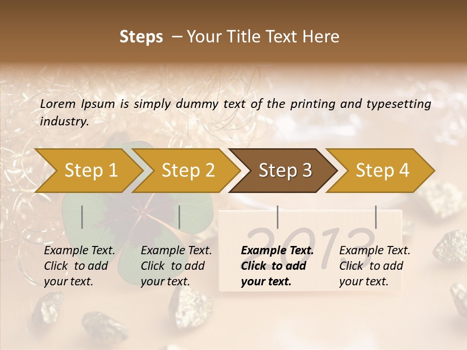 Sylvester Silvesterkarte Symbol PowerPoint Template