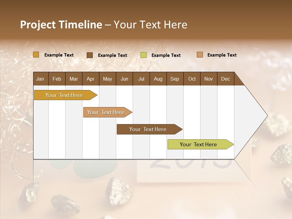 Sylvester Silvesterkarte Symbol PowerPoint Template