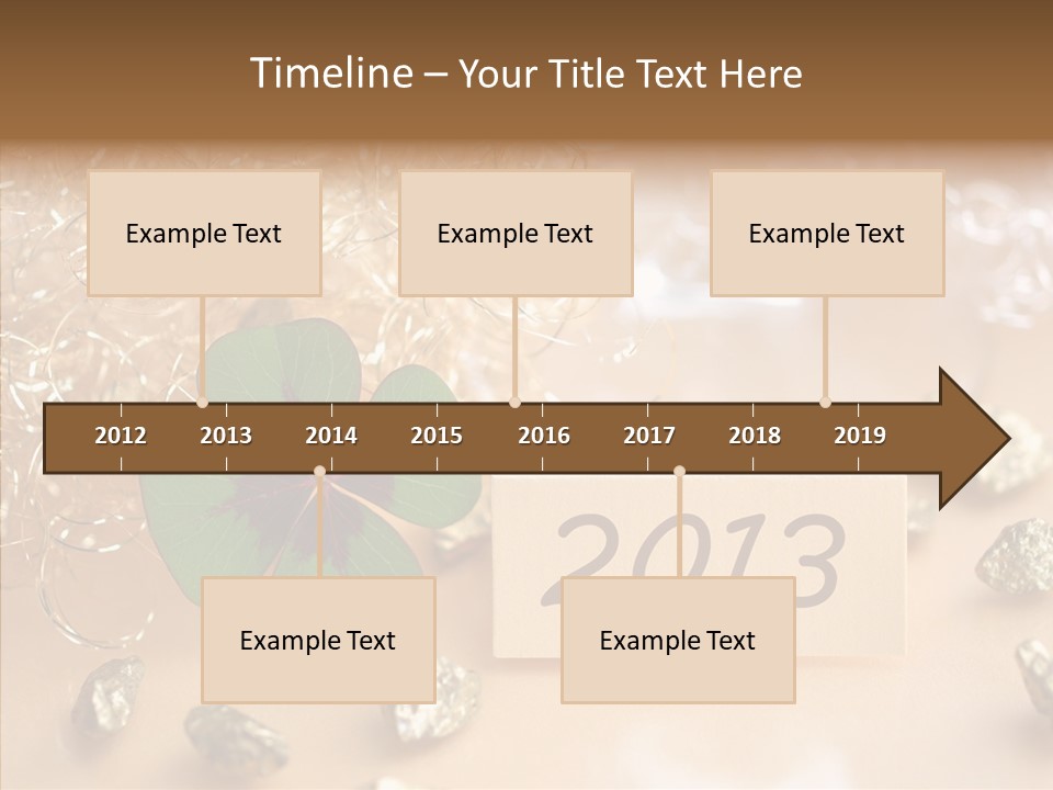 Sylvester Silvesterkarte Symbol PowerPoint Template