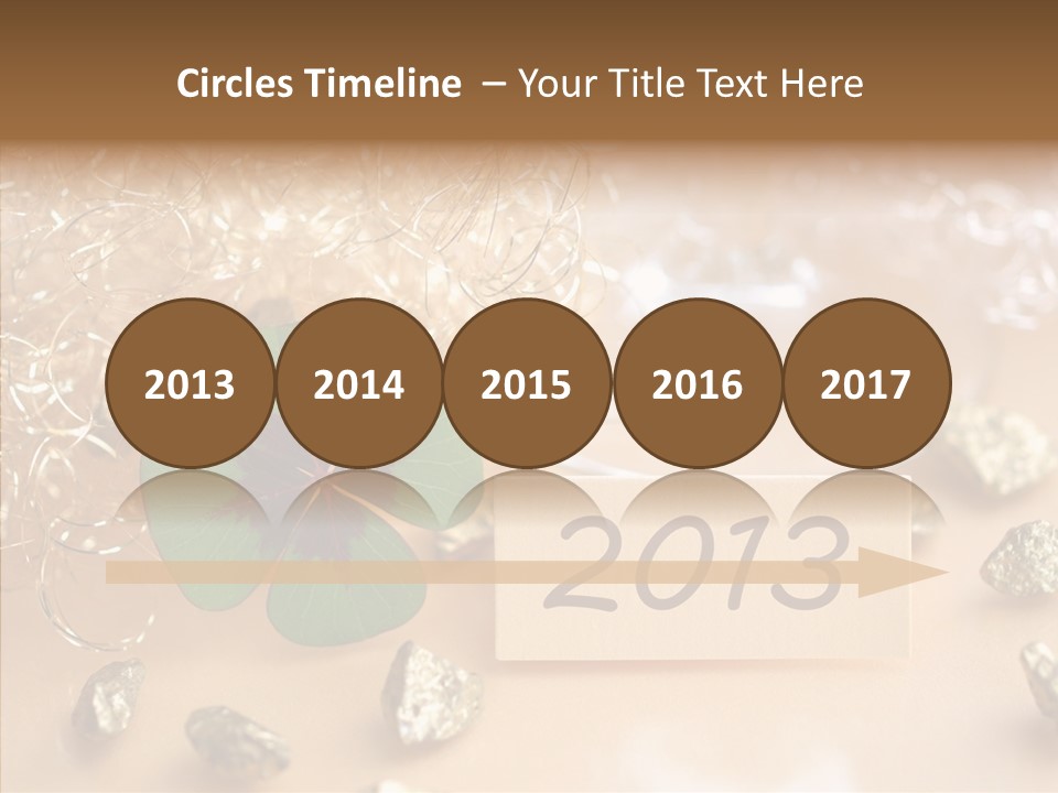 Sylvester Silvesterkarte Symbol PowerPoint Template