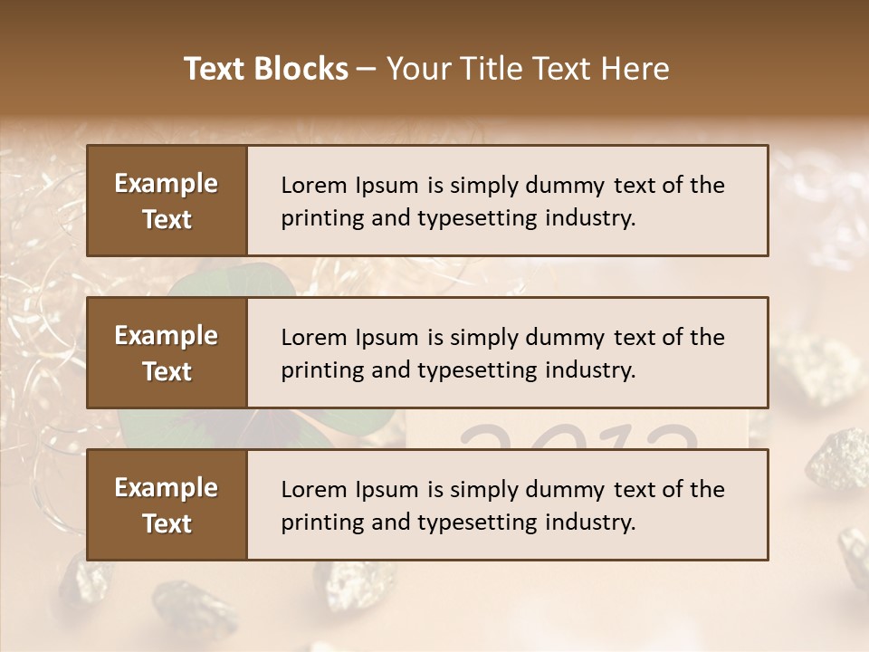Sylvester Silvesterkarte Symbol PowerPoint Template