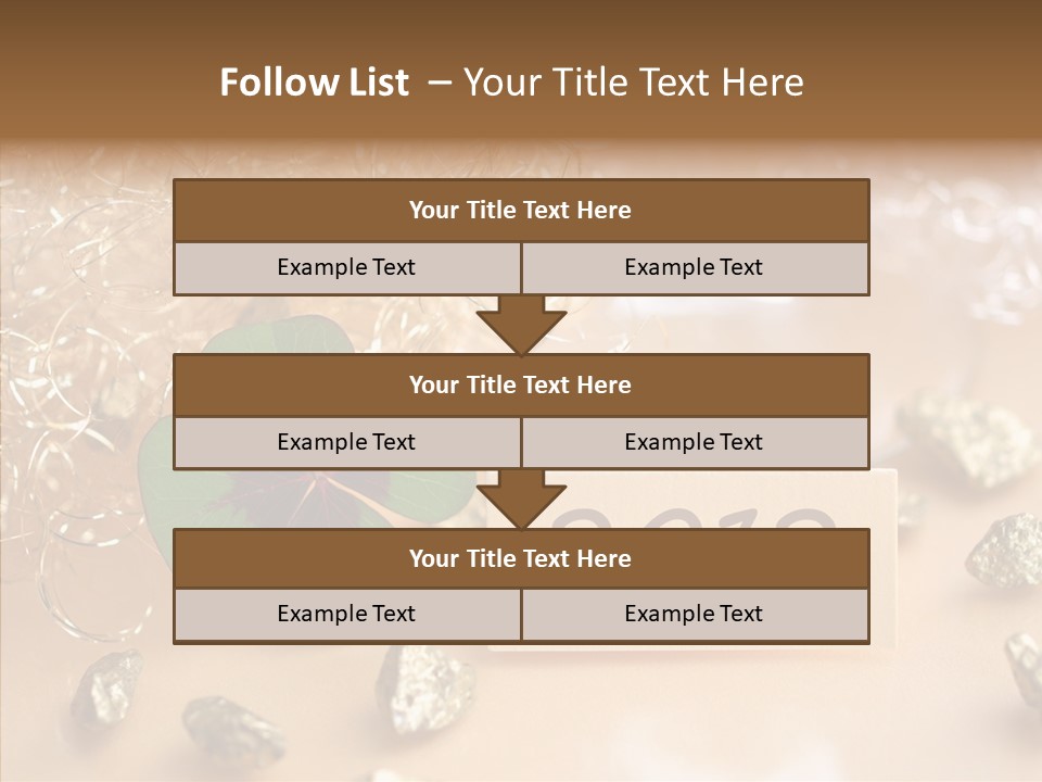 Sylvester Silvesterkarte Symbol PowerPoint Template