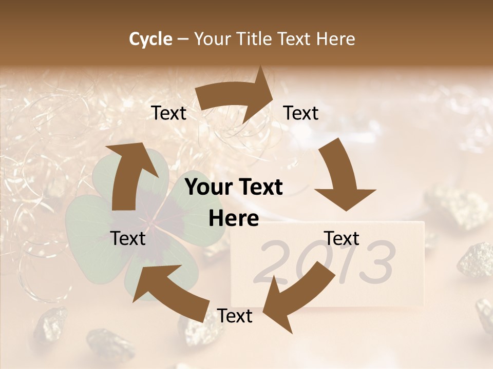 Sylvester Silvesterkarte Symbol PowerPoint Template