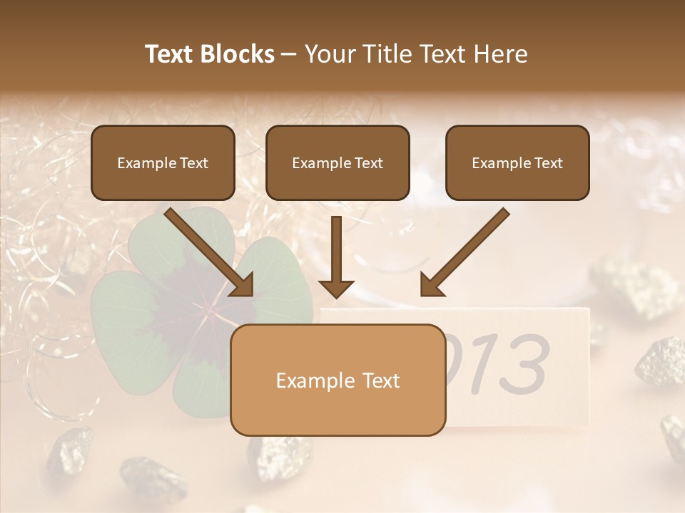 Sylvester Silvesterkarte Symbol PowerPoint Template