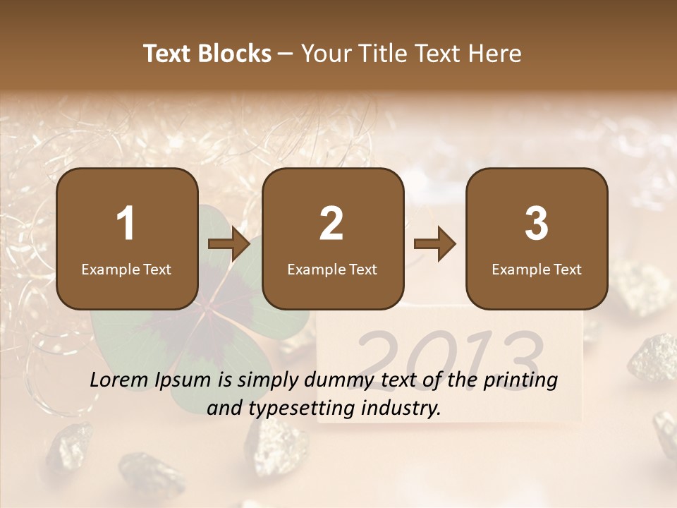 Sylvester Silvesterkarte Symbol PowerPoint Template