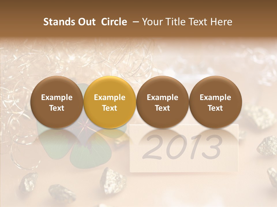 Sylvester Silvesterkarte Symbol PowerPoint Template