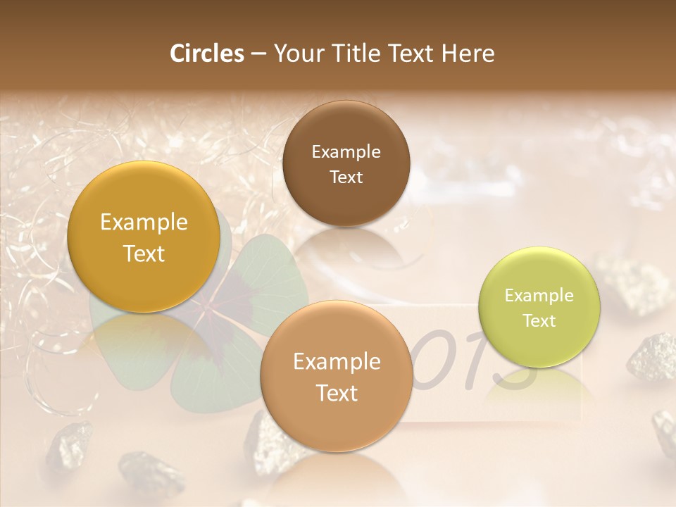 Sylvester Silvesterkarte Symbol PowerPoint Template