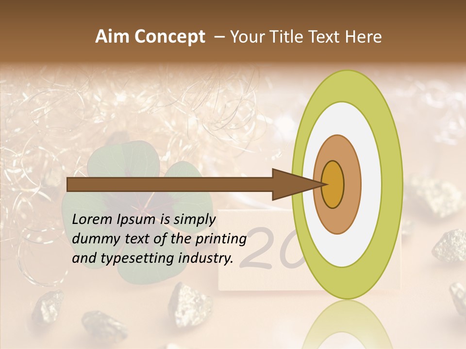 Sylvester Silvesterkarte Symbol PowerPoint Template