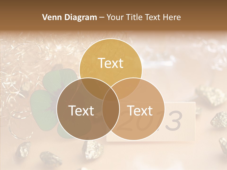 Sylvester Silvesterkarte Symbol PowerPoint Template