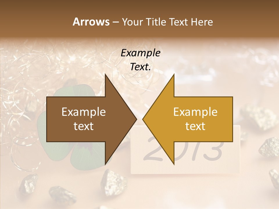 Sylvester Silvesterkarte Symbol PowerPoint Template