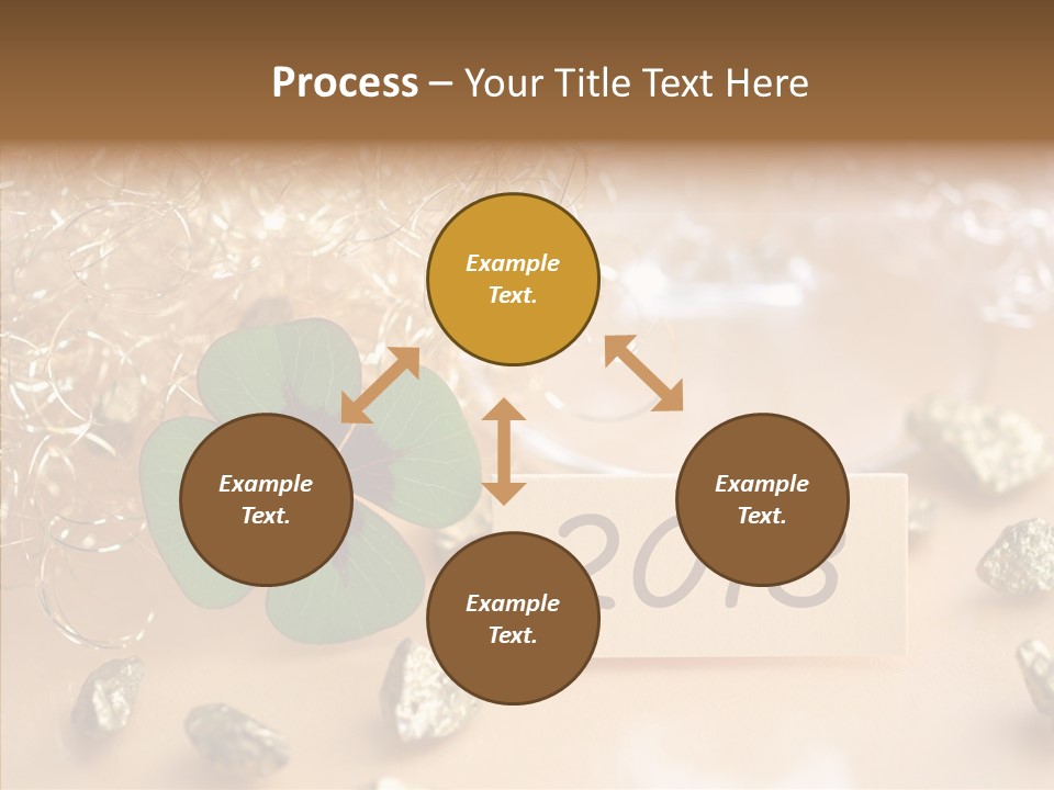Sylvester Silvesterkarte Symbol PowerPoint Template