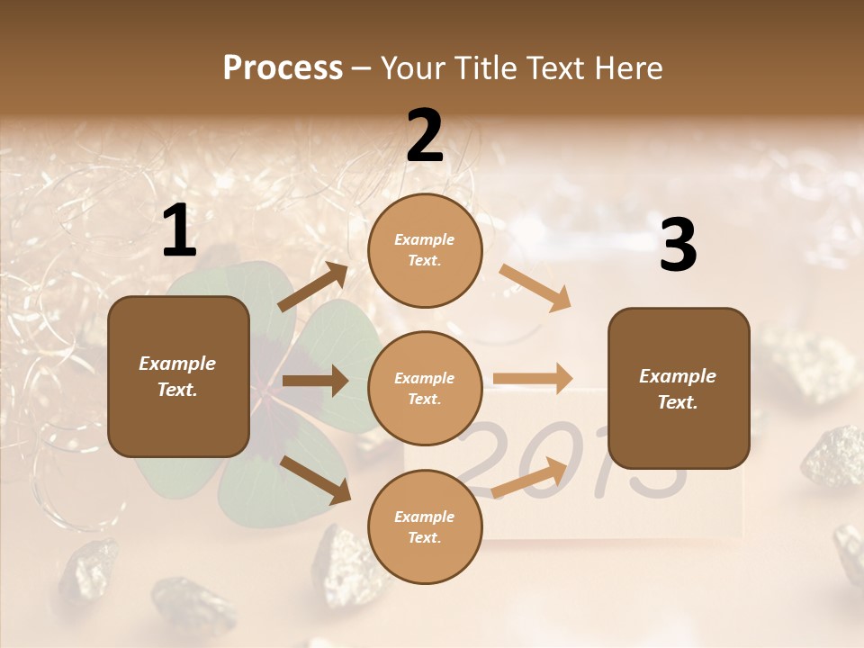 Sylvester Silvesterkarte Symbol PowerPoint Template