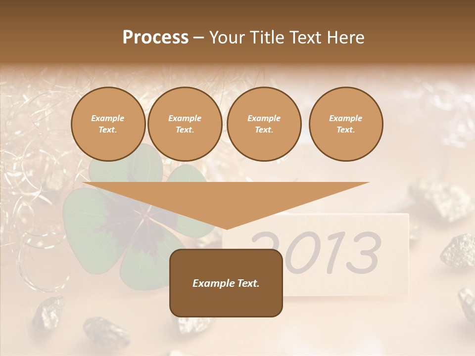 Sylvester Silvesterkarte Symbol PowerPoint Template