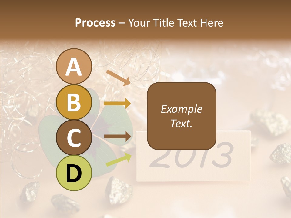 Sylvester Silvesterkarte Symbol PowerPoint Template