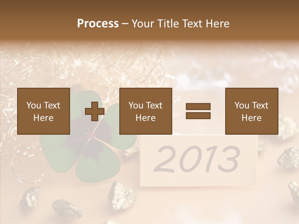 Sylvester Silvesterkarte Symbol PowerPoint Template