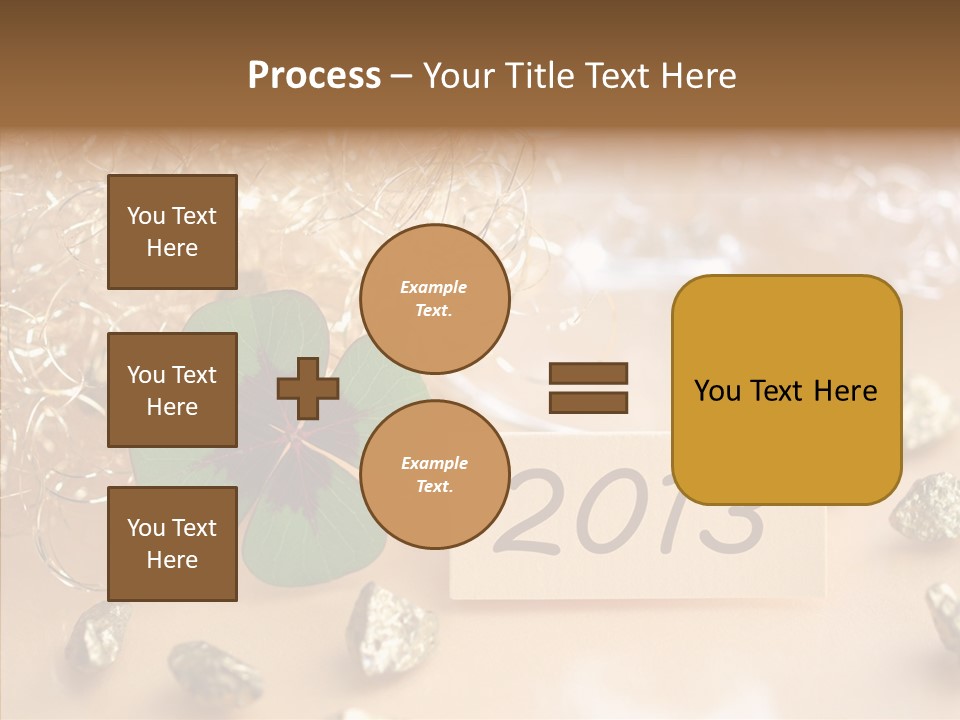 Sylvester Silvesterkarte Symbol PowerPoint Template