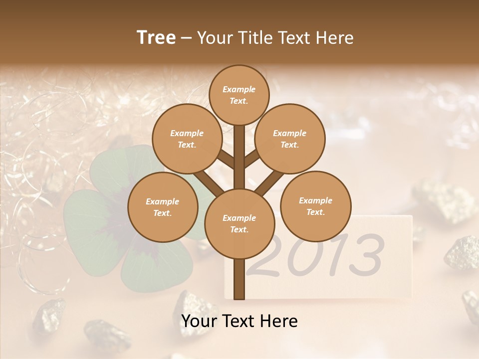 Sylvester Silvesterkarte Symbol PowerPoint Template