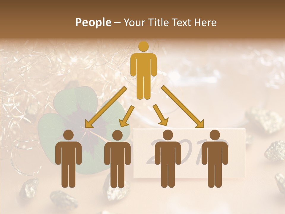 Sylvester Silvesterkarte Symbol PowerPoint Template