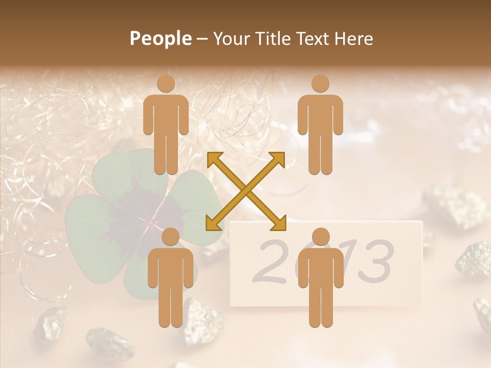 Sylvester Silvesterkarte Symbol PowerPoint Template