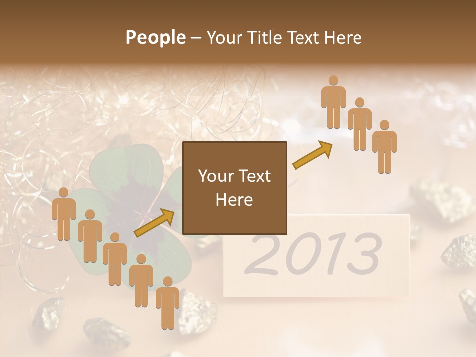 Sylvester Silvesterkarte Symbol PowerPoint Template