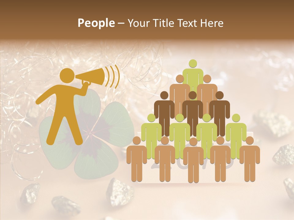 Sylvester Silvesterkarte Symbol PowerPoint Template