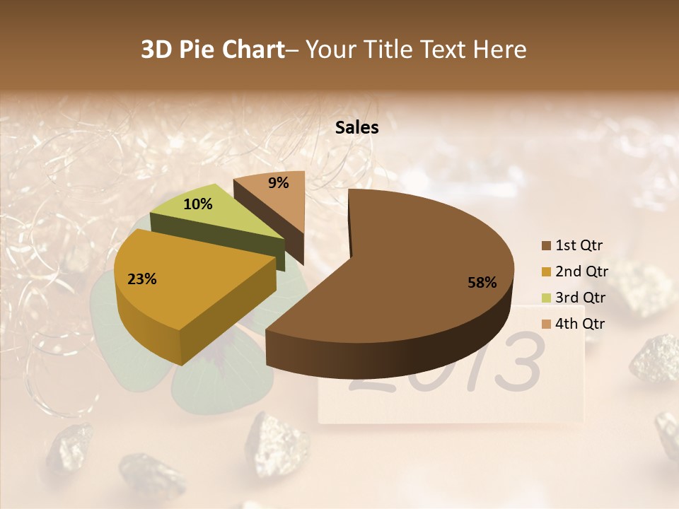 Sylvester Silvesterkarte Symbol PowerPoint Template