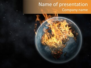 Doomsday Planet Europe PowerPoint Template