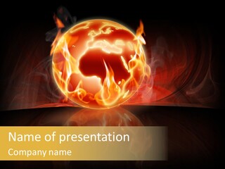 Destruction Generated Illustration PowerPoint Template