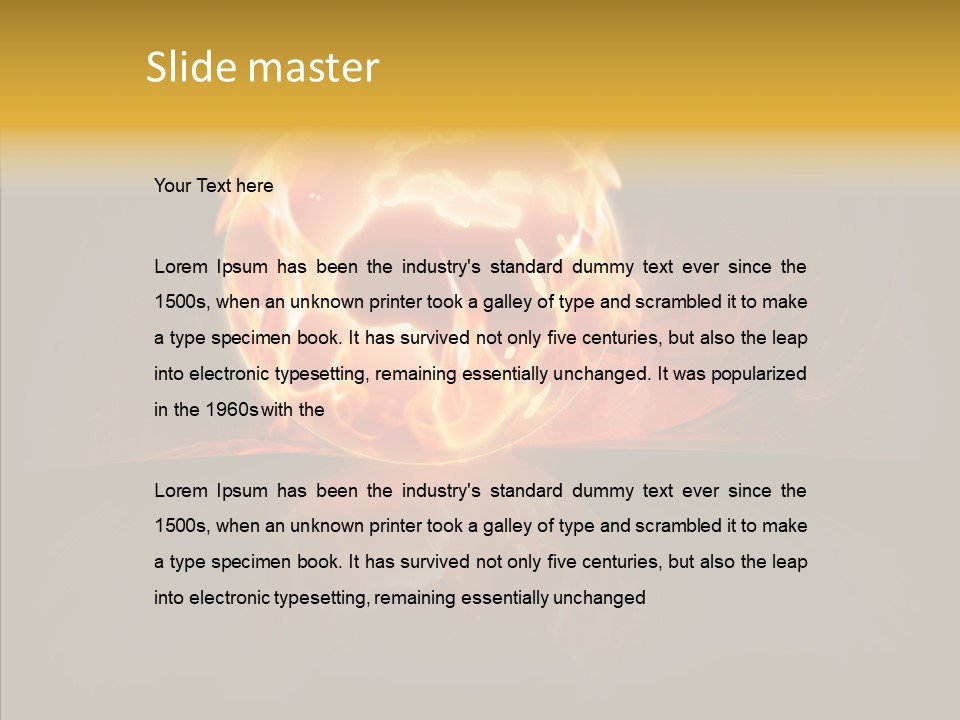 Destruction Generated Illustration PowerPoint Template