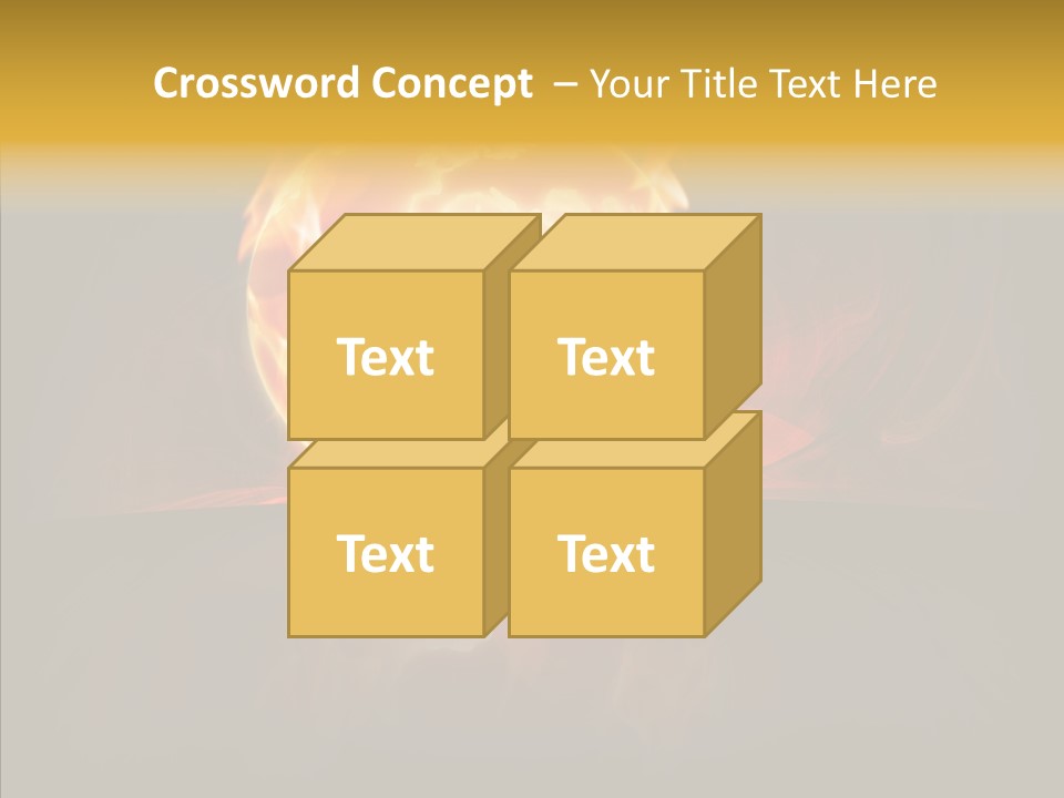 Destruction Generated Illustration PowerPoint Template