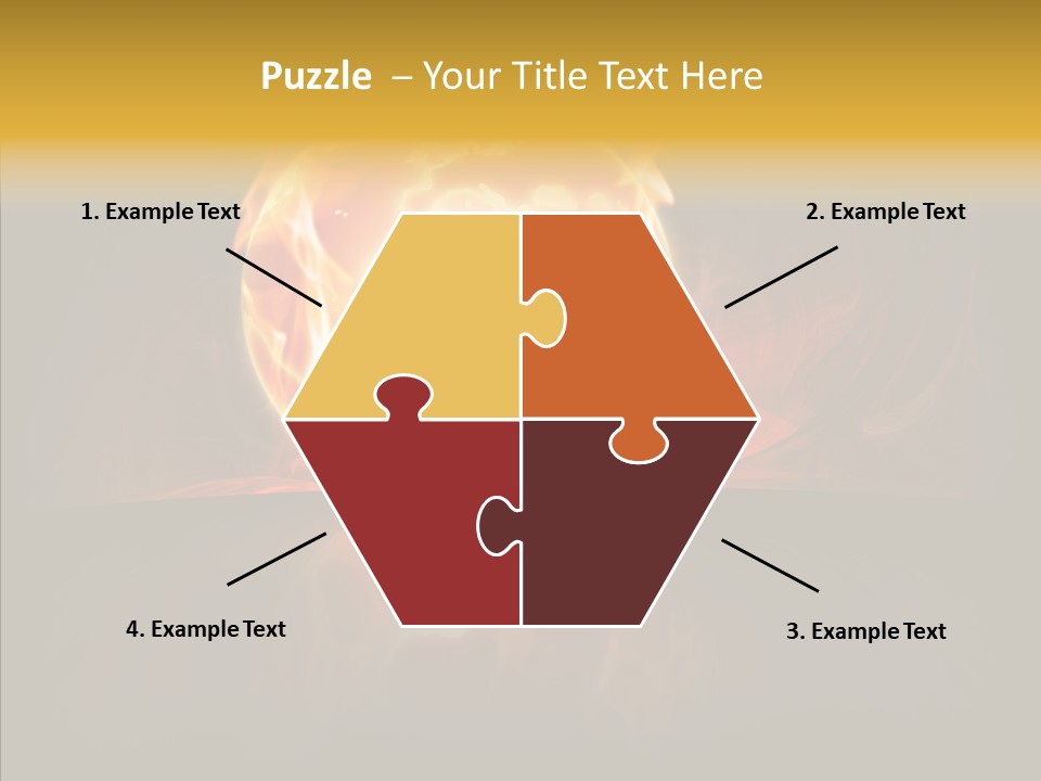 Destruction Generated Illustration PowerPoint Template