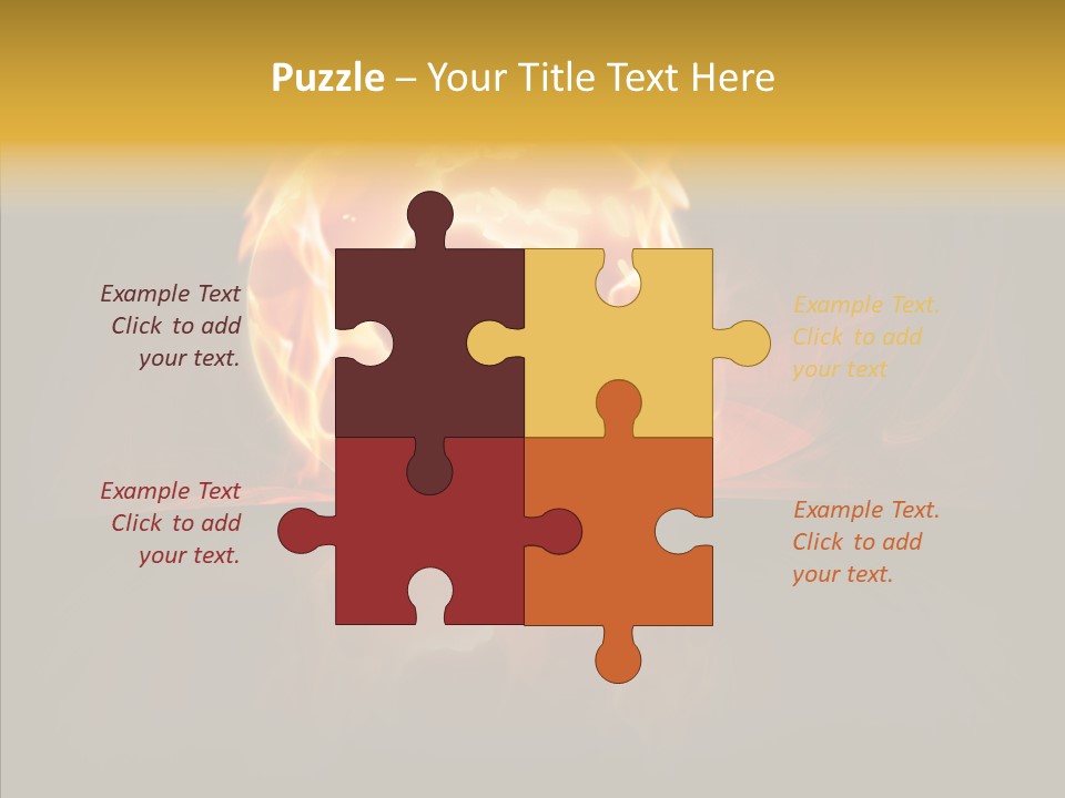 Destruction Generated Illustration PowerPoint Template