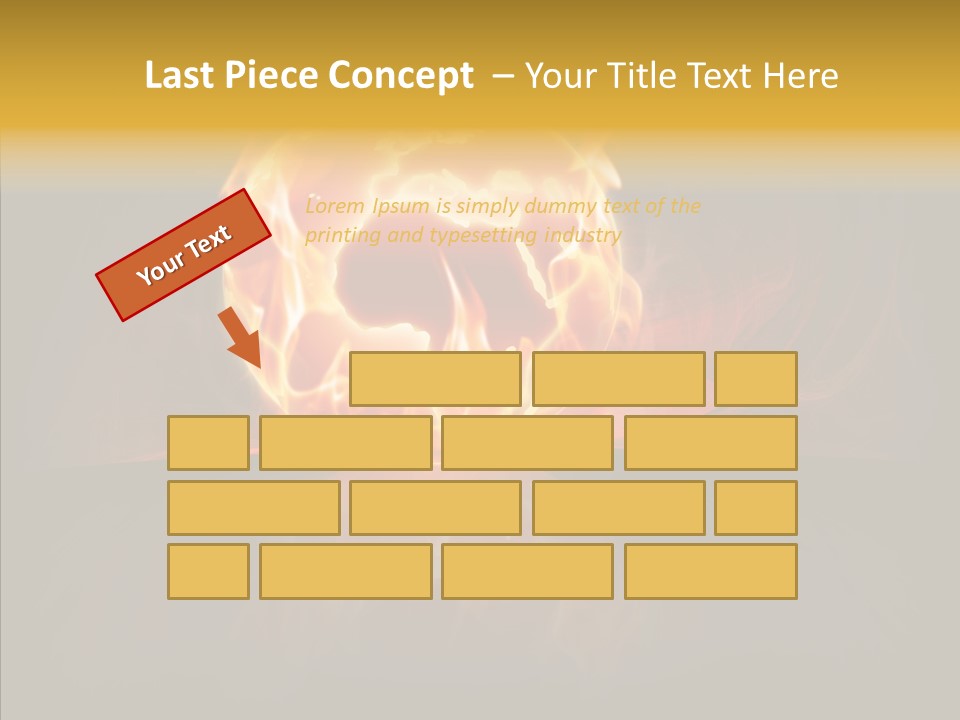 Destruction Generated Illustration PowerPoint Template