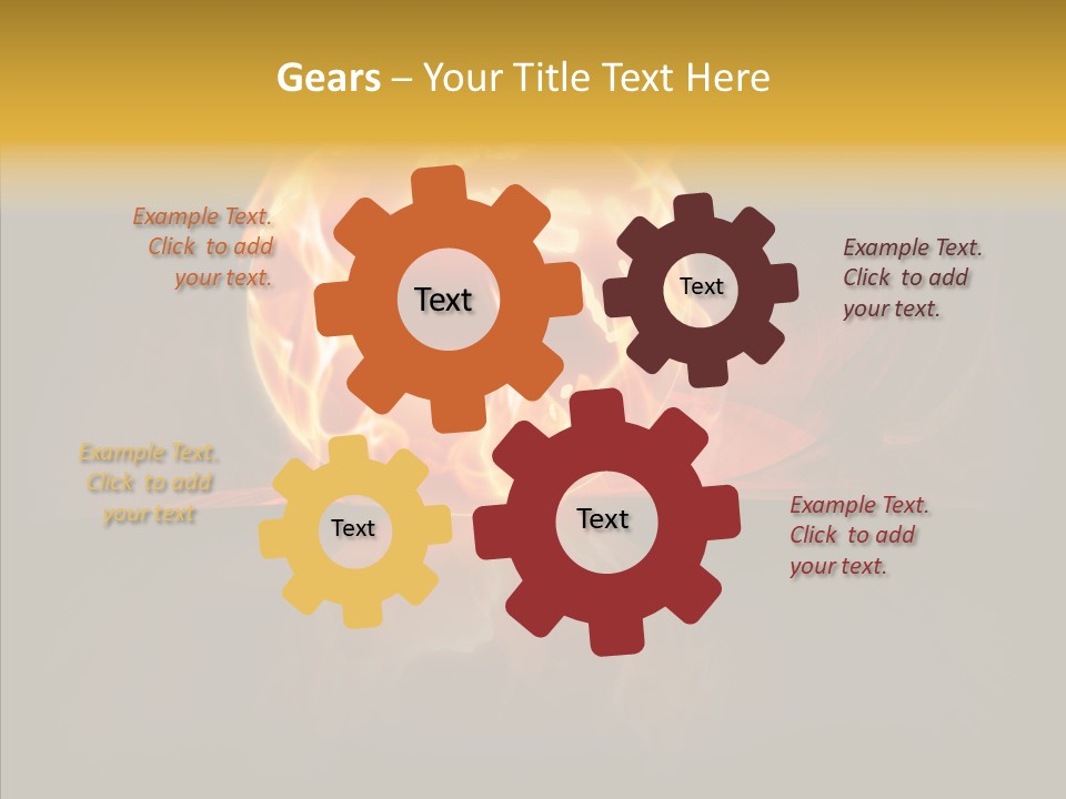 Destruction Generated Illustration PowerPoint Template