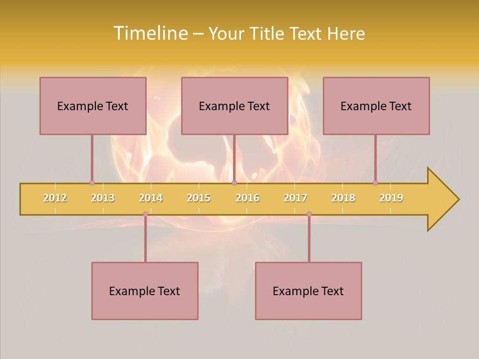 Destruction Generated Illustration PowerPoint Template
