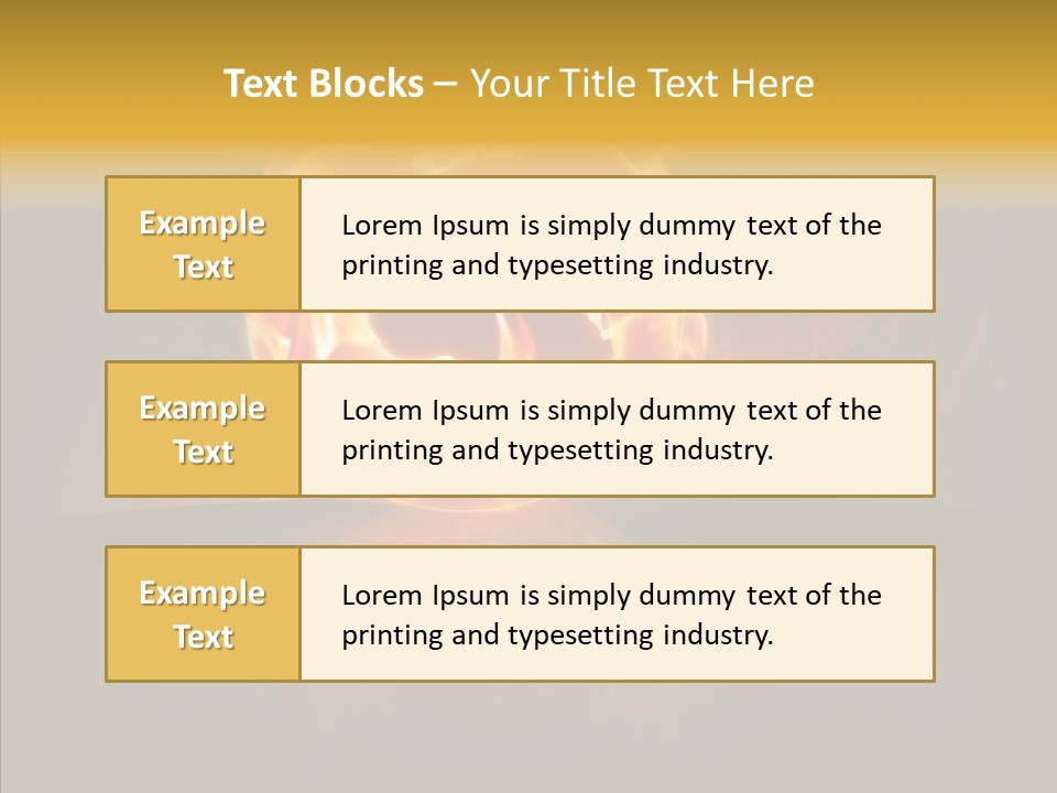 Destruction Generated Illustration PowerPoint Template