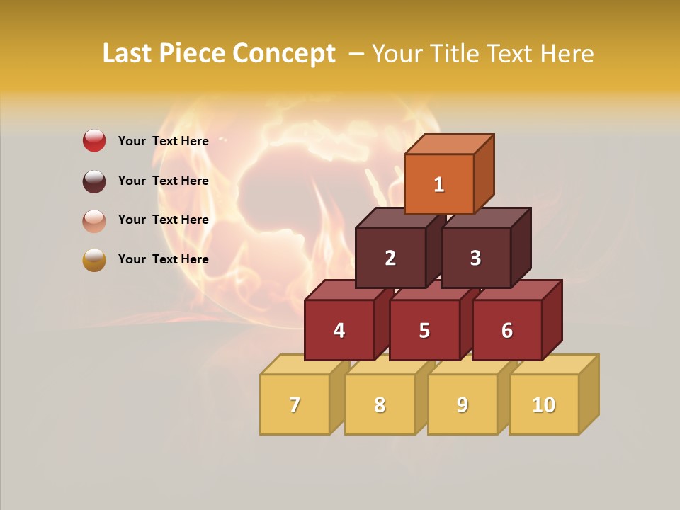 Destruction Generated Illustration PowerPoint Template