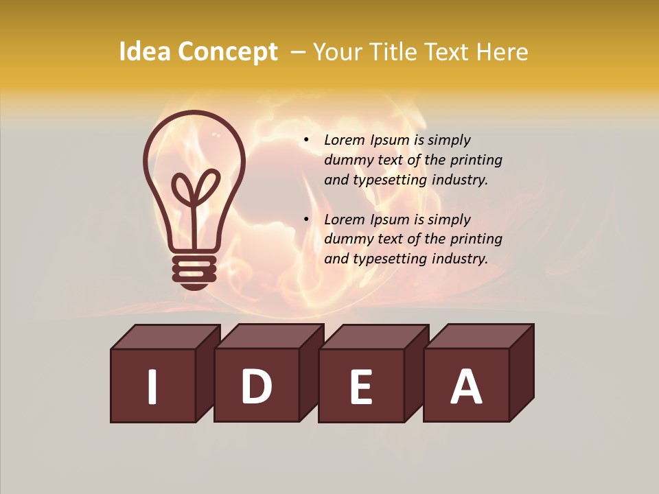 Destruction Generated Illustration PowerPoint Template