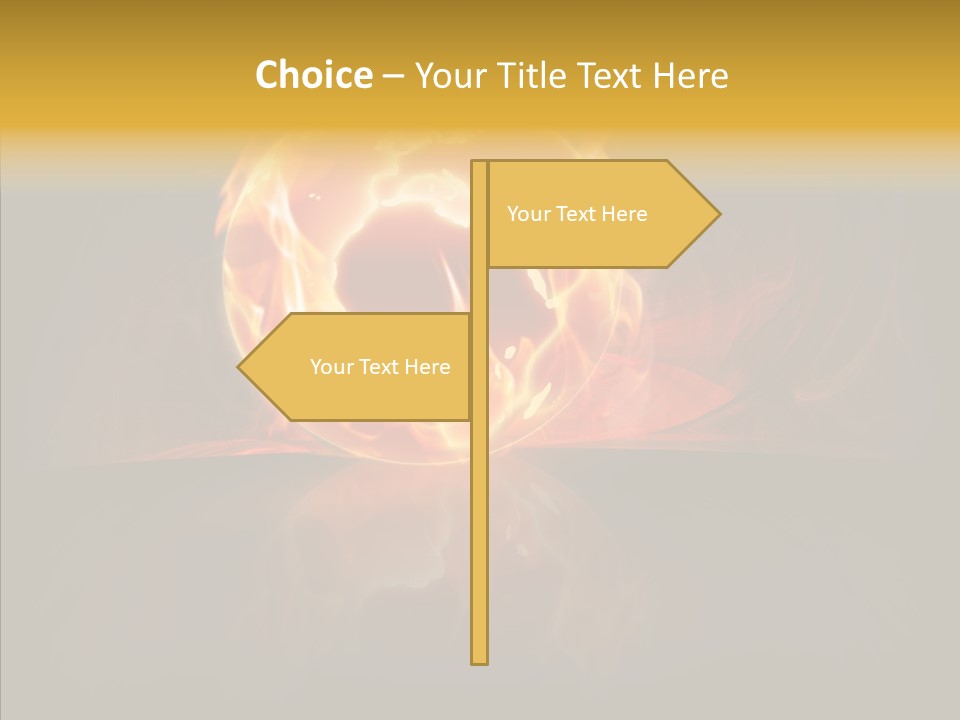 Destruction Generated Illustration PowerPoint Template