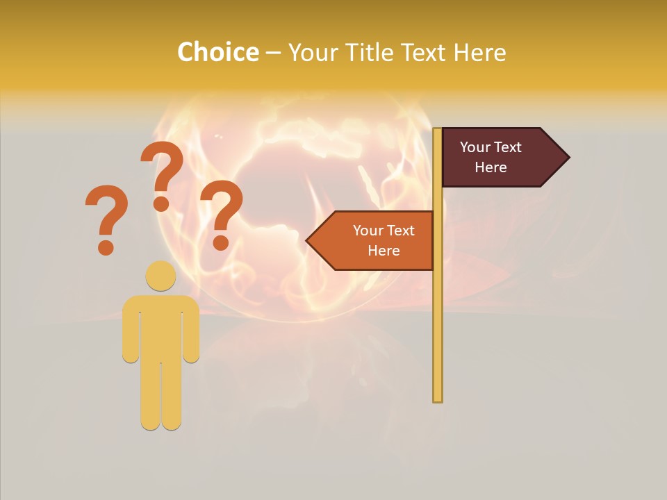 Destruction Generated Illustration PowerPoint Template