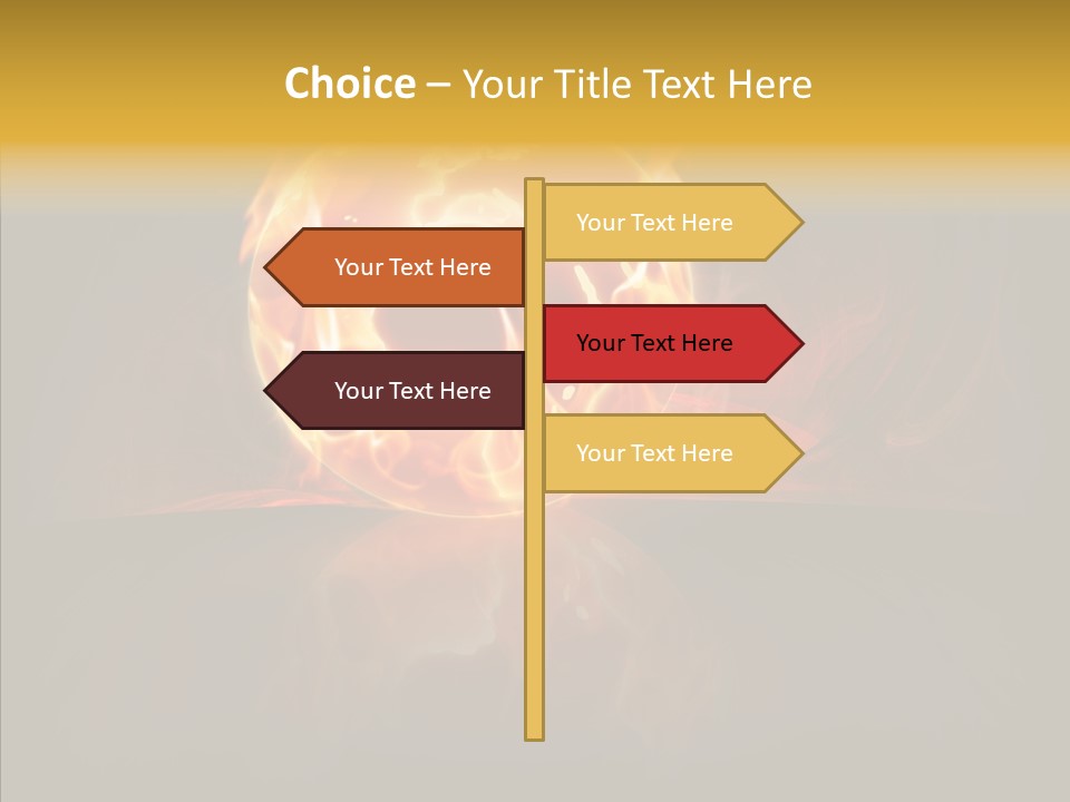 Destruction Generated Illustration PowerPoint Template