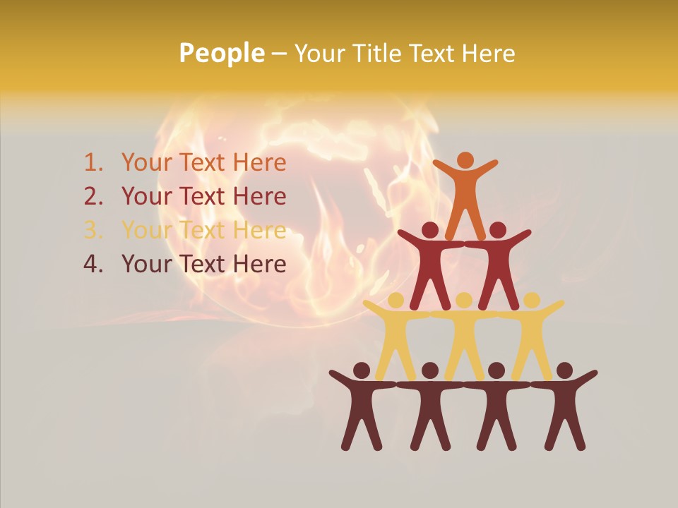 Destruction Generated Illustration PowerPoint Template