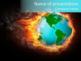 Glass Earth Global PowerPoint Template