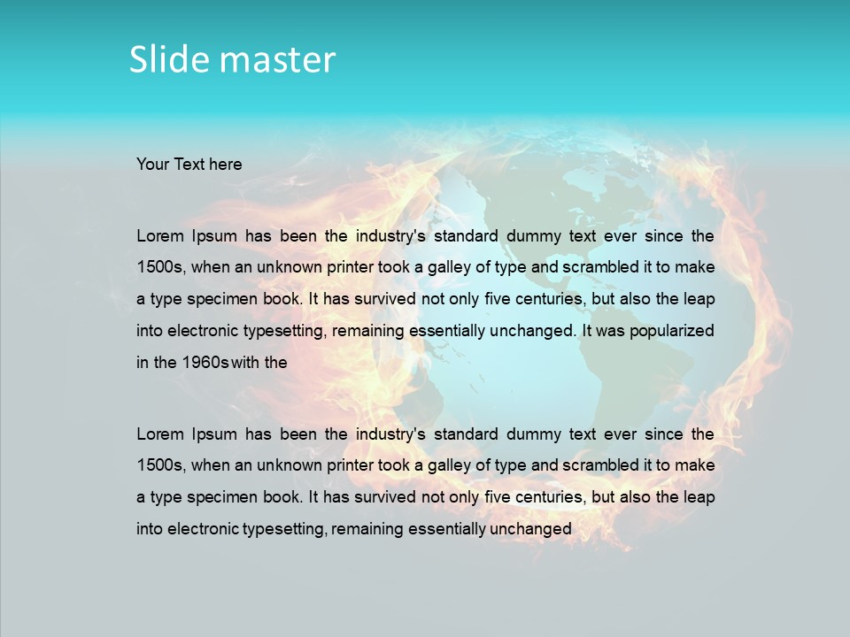 Glass Earth Global PowerPoint Template