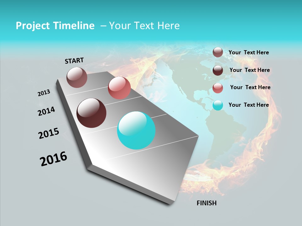 Glass Earth Global PowerPoint Template