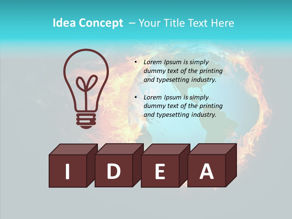 Glass Earth Global PowerPoint Template