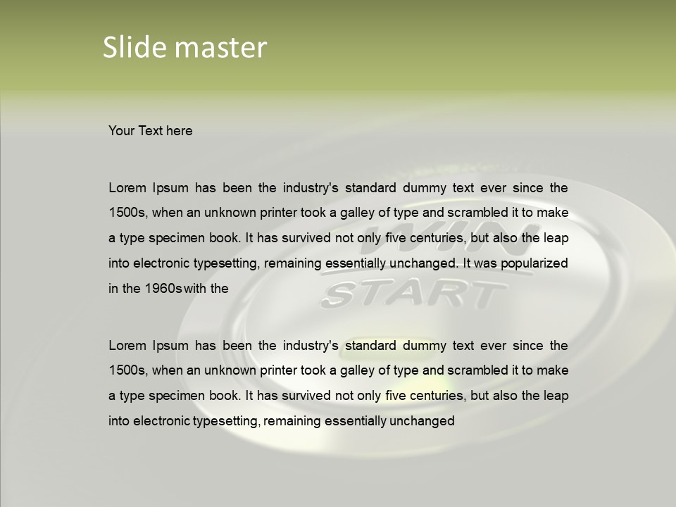 Victory Business Word PowerPoint Template