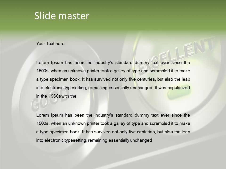 Design Performance Exceptional PowerPoint Template