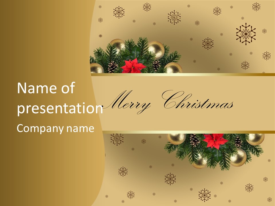 Besinnung Feiertag Nikolaus PowerPoint Template